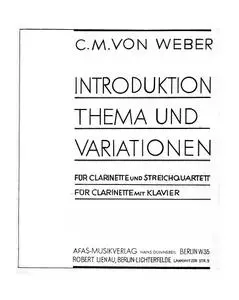 Introduction, Theme et Variations - Clarinette et Piano