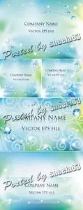 Abstract Backgrounds with Drops Vector