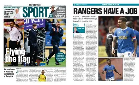 The Herald Sport (Scotland) – August 20, 2021