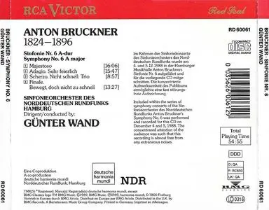 Günter Wand, Sinfonieorchester des Norddeutschen Rundfunks - Anton Bruckner: Symphony No.6 (1989)[