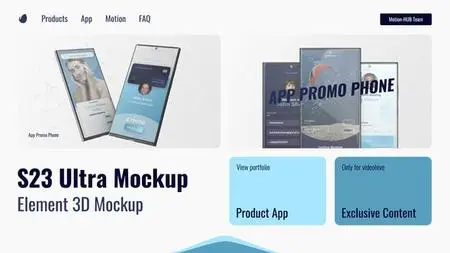 Smartphone 3D Mockup App Promo 49174228