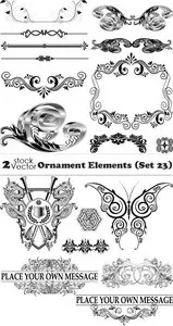 Vectors - Ornament Elements (Set 23)