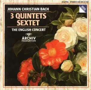 Trevor Pinnock, The English Concert - Johann Christian Bach: 3 Quintets, Sextet (1988)