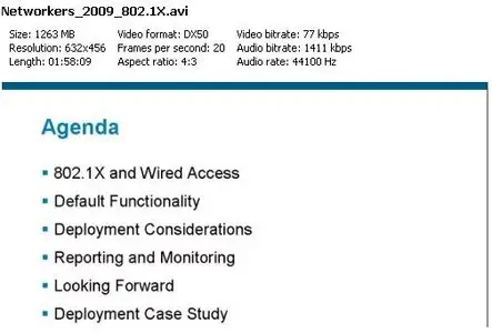Cisco Networkers 2009 - Deploying Wired 802.1X 