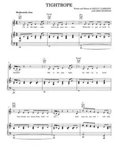 Tightrope - Kelly Clarkson (Piano-Vocal-Guitar)