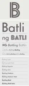 Battling Font Family