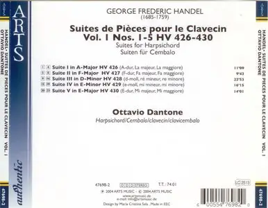 George Frederic Handel - Suites de Piéces pour le Clavecin Nos. 1-5 - Ottavio Dantone