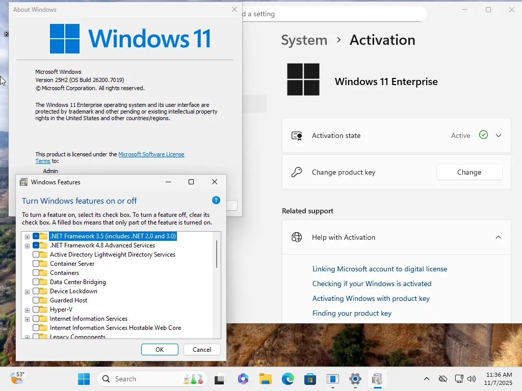 Windows 11 Enterprise/Iot Enterprise 25H2 Build 26200.7019 (No TPM Required) Multilingual Preactivated