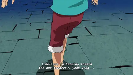 One Piece (1999 S13E32 Luffys Hard Trial! The Power of the Snake Sisters Willpower! Koten Gars