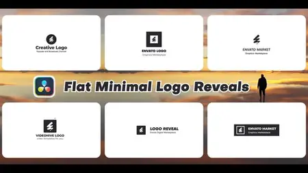 Flat Minimal Logo Reveals | DaVinci Resolve 56766062