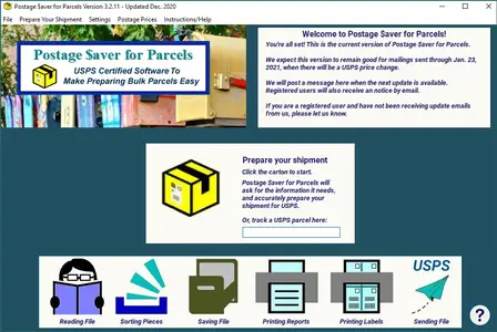 Postage Saver Software Postage Saver for Parcels 4.2.3