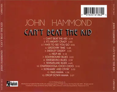 John Hammond - Can't Beat The Kid (1975)