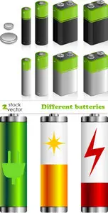 Vectors - Different batteries