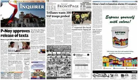 Philippine Daily Inquirer – March 21, 2015