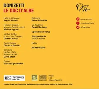 Laurent Naouri, Opera Rara Chorus, The Halle, Sir Mark Elder - Donizetti: Le Duc d’Albe (2016)