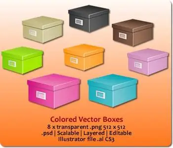 Colored Vector Boxes