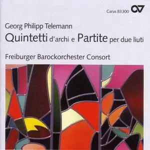 Frieburger Bacockorchester Consort - Telemann: Quintetti d'archi e Partite per due liuti (1998)