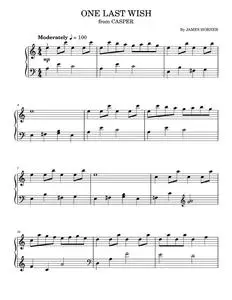 One Last Wish (from Casper) - James Horner (Easy Piano)