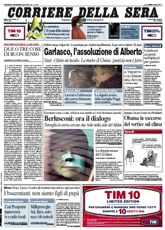 Il Corriere della Sera (18/12/09)