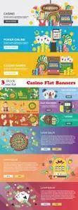 Vectors - Casino Flat Banners