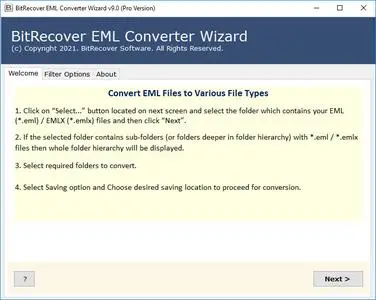 BitRecover EML Converter Wizard 9.0