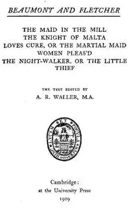 «Beaumont and Fletcher's Works, Vol. 07 of 10» by Francis Beaumont