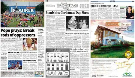 Philippine Daily Inquirer – December 26, 2010