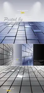 Abstract Cubes Backgrounds Vector