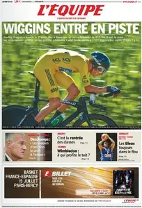 L'Equipe Edition du Mardi 10 Juillet 2012