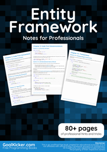Entity Framework Notes for Professionals