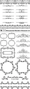 Vectors - Ornamental Borders Elements 27