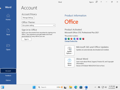 Windows 11 Pro 23H2 Build 22631.2506 (No TPM Required) With Office 2021 Pro Plus Multilingual Preactivated