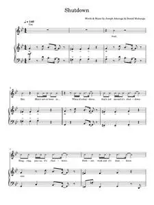 Shutdown - Skepta (Piano-Vocal-Guitar (Piano Accompaniment))
