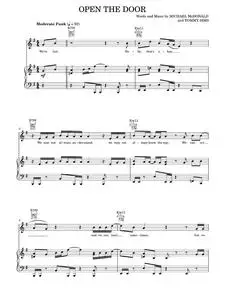 Open The Door - Michael McDonald, The Supremes, The Temptations (Piano-Vocal-Guitar)