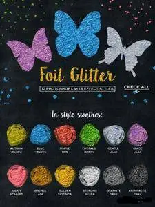 CreativeMarket - Foil Glitter Palette For Photoshop