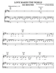 Love makes the world go round - Ashlee Simpson (Piano-Vocal-Guitar)