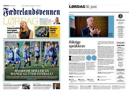 Fædrelandsvennen – 16. juni 2018