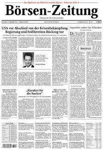 Boersenzeitung vom 12. September 2009