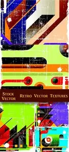 Stock Vector - Retro Vector Textures