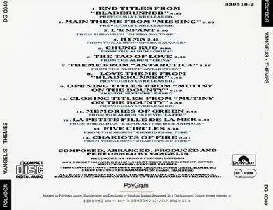 Vangelis - Themes (1989) [Repost]