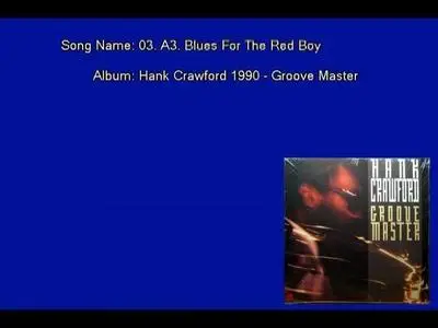 Hank Crawford - Groove Master (1990) [Vinyl Rip 16/44 & mp3-320 + DVD] Re-up