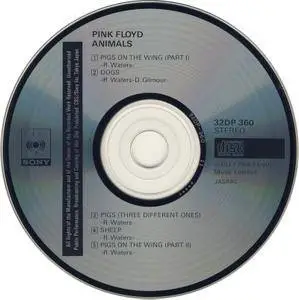 Pink Floyd - Animals (1977) [1985, CBS/Sony 32DP-360, Japan] Repost