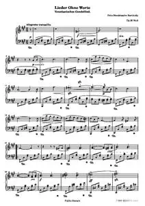 Lieder ohne Worte: Venetianisches Gondellied, Op.30 No.6