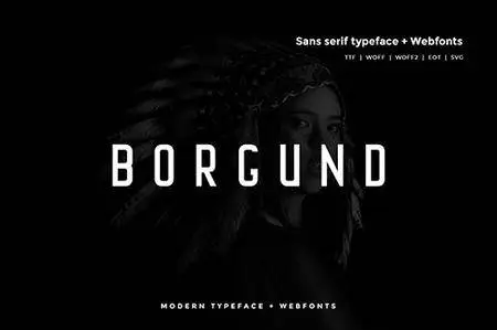 Borgund - Modern Typeface + WebFont