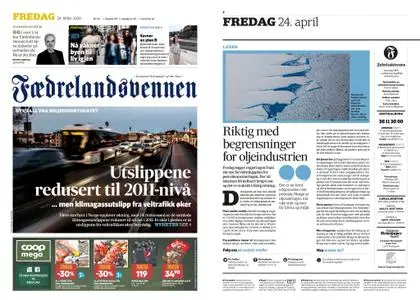 Fædrelandsvennen – 24. april 2020
