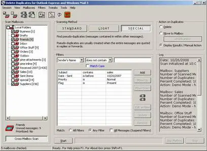 Delete Duplicates for Outlook Express and Windows Mail 3.7.0.1