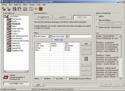 Delete Duplicates for Outlook Express and Windows Mail 3.7.0.1