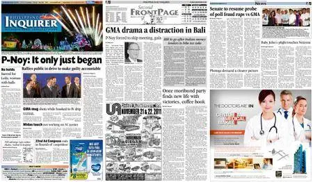 Philippine Daily Inquirer – November 20, 2011