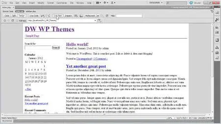 Building Themes with Dreamweaver and WordPress