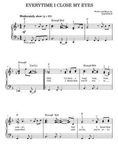 Everytime I Close My Eyes - Babyface, Kenny G (Easy Piano)